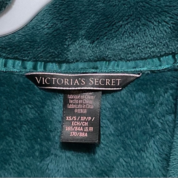 Victoria's Secret Plush Short Robe for Women Forest Green Size XS/S - Picture 5 of 6